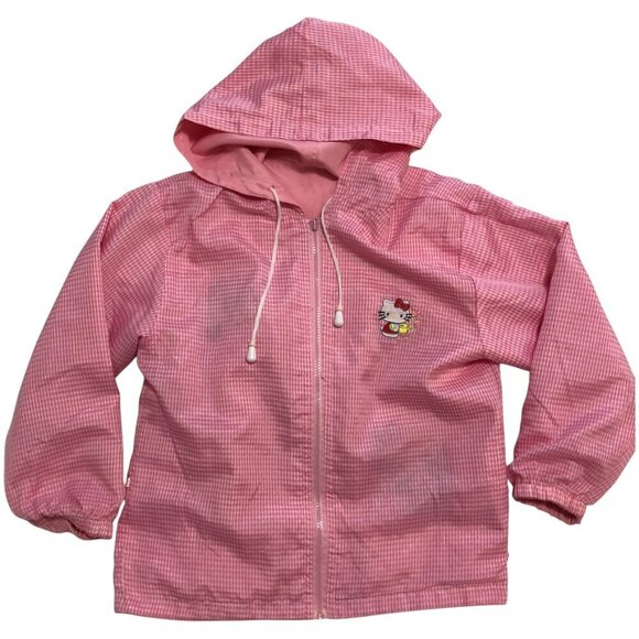 Hello Kitty Foldable Jacket Bag Reversible Lightweight Windbreaker Pink Medium - Picture 6 of 9